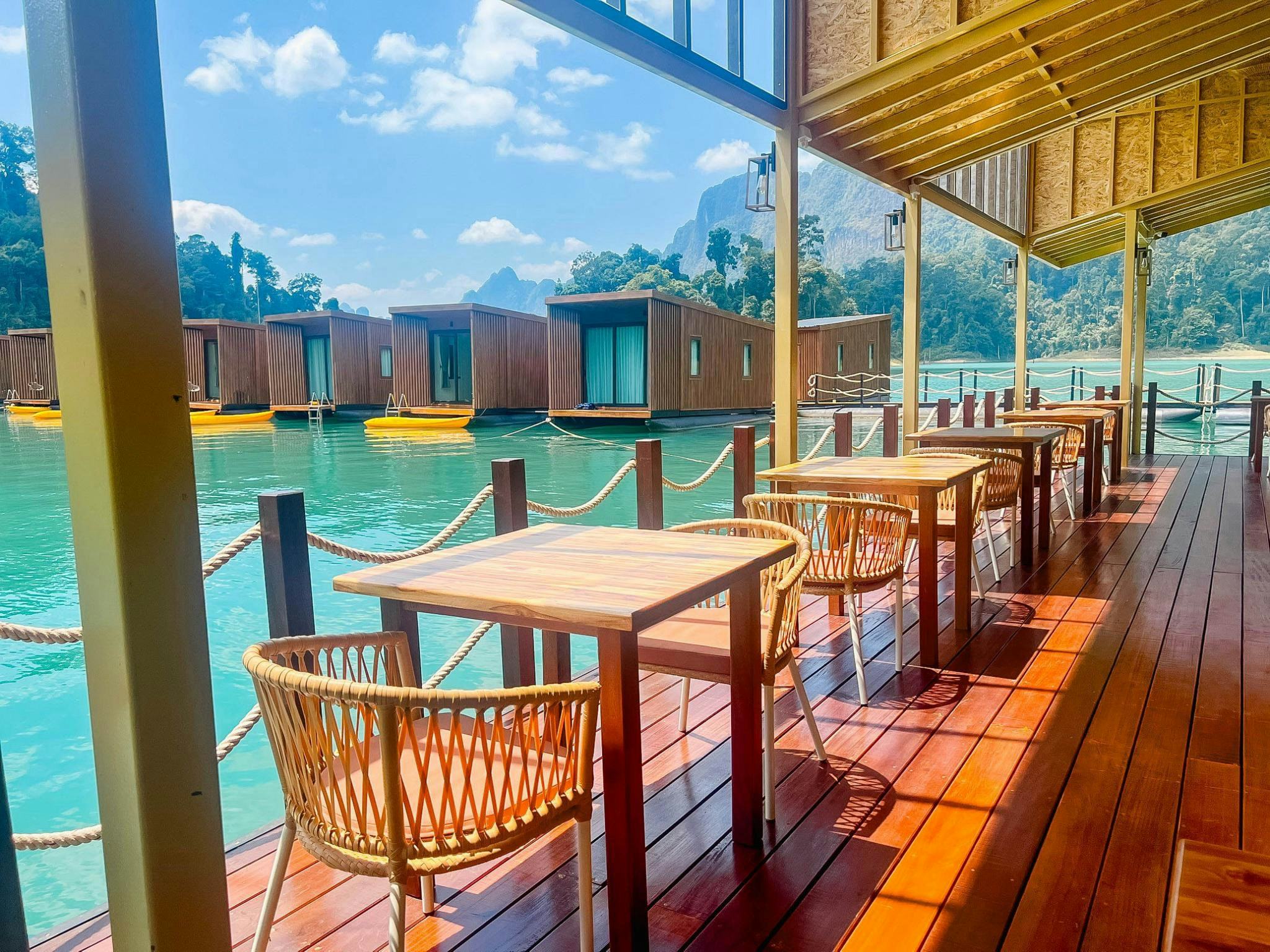 Dining at 360° Issara Floating Resort