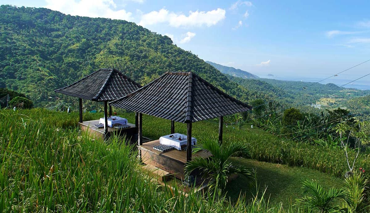 Hillside Gazebo Picnic Lunch