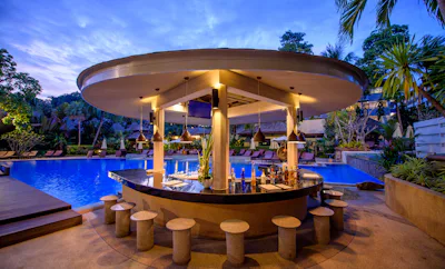 Pool Bar at Turquoise Swimming Pool