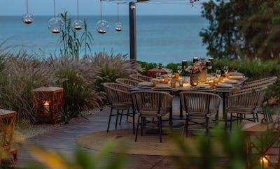 Private dining experience to the sounds of waves